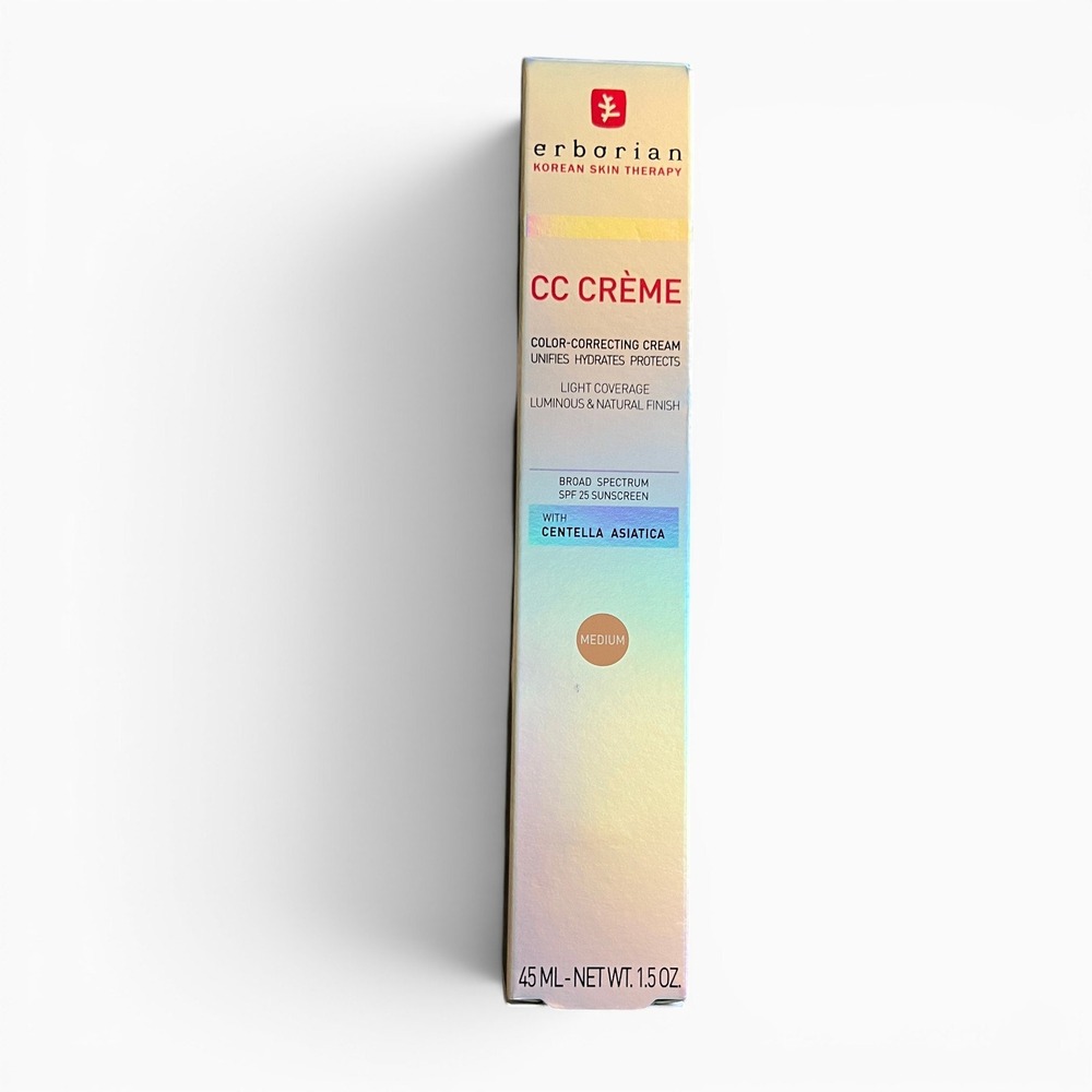 Erborian CC Creme Medium 1.5 oz 45ml SPF 25 Color Correcting Cream New Sealed - Picture 2 of 7